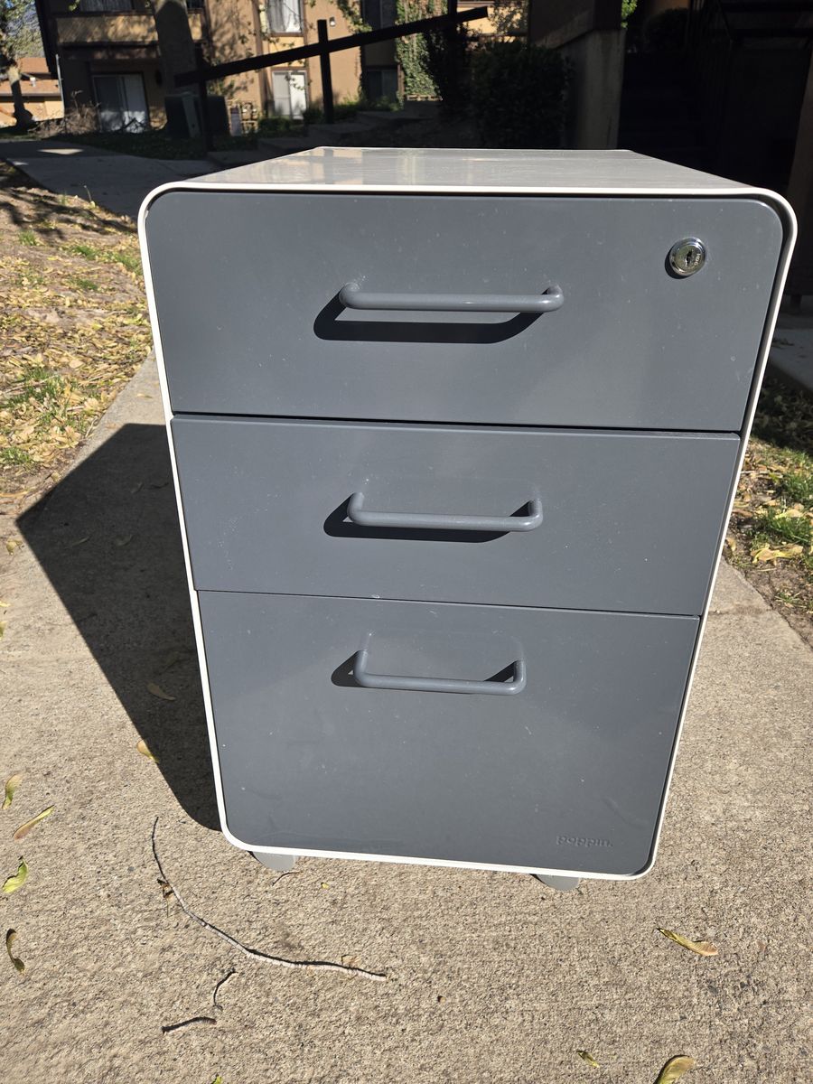 Poppin brand File cabinet - Stow Style high quality