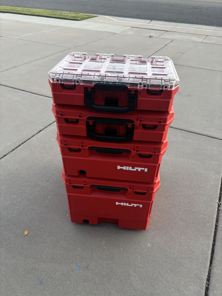 New Hilti ProKit Modular Storage System - Retail value $600+ after taxes. Discounting to $520