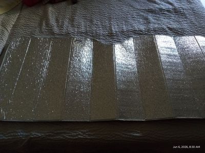 Car or truck metallic reflective sunshade