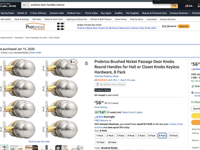 Brushed Nickel Interior Door Knobs new in box