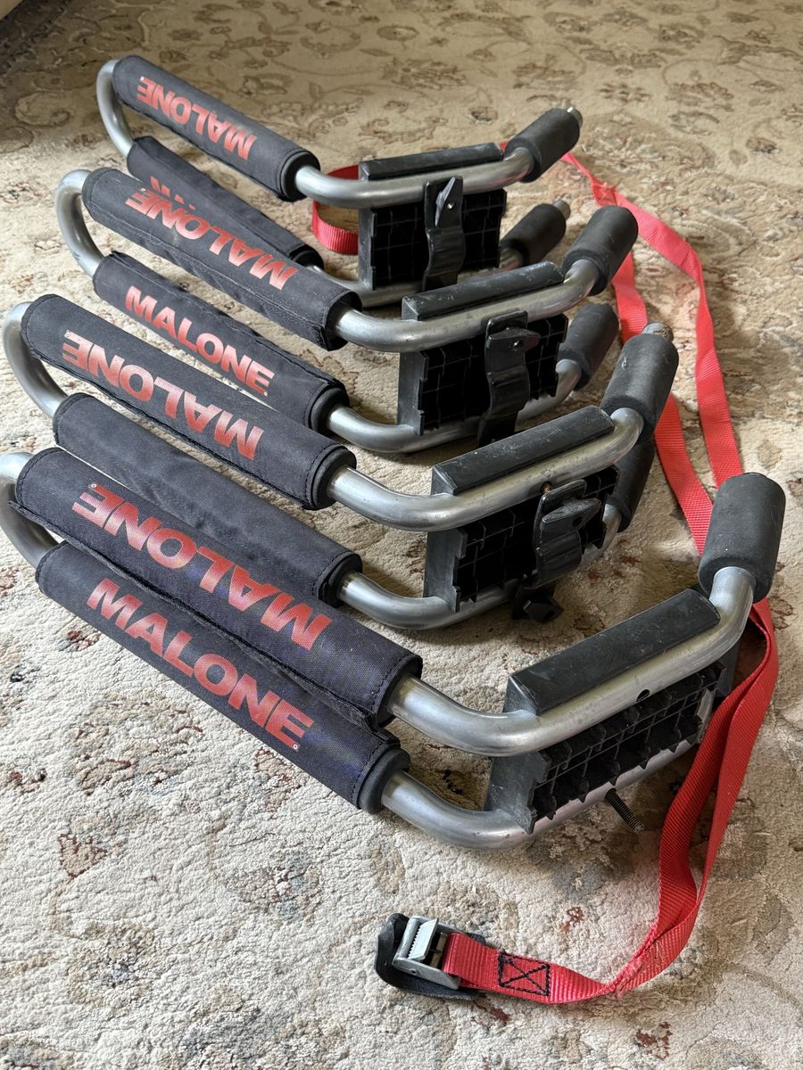 Malone J-Pro2 Kayak Carrier with Universal Fit J-Style Kayak Rack (2 Sets)