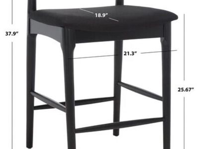 New! Safavieh Lionel Retro Counter Stool Chair