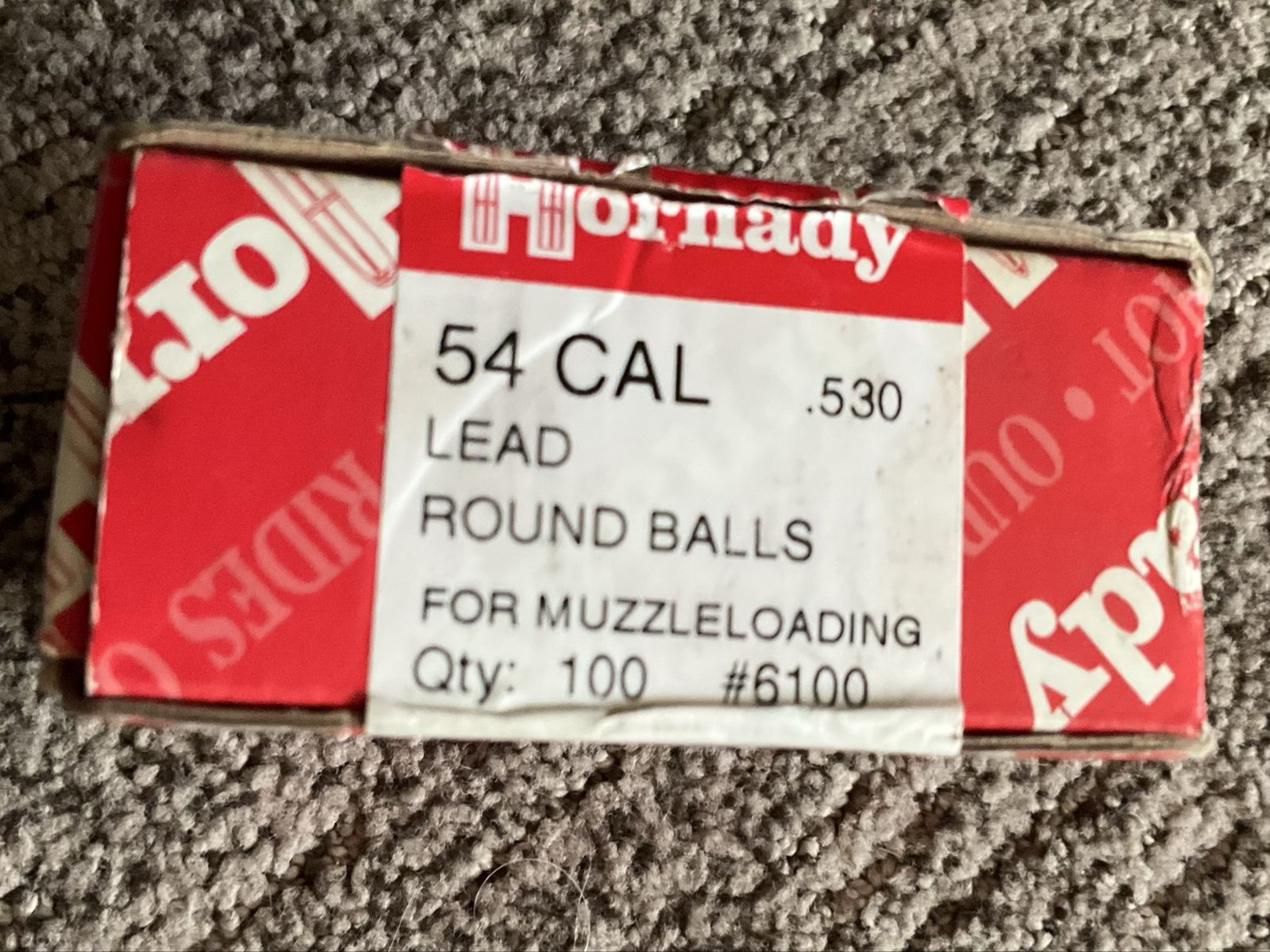 Hornady .530 54 Cal Lead Round Balls for Muzzleloading - Qty: 40 #6100