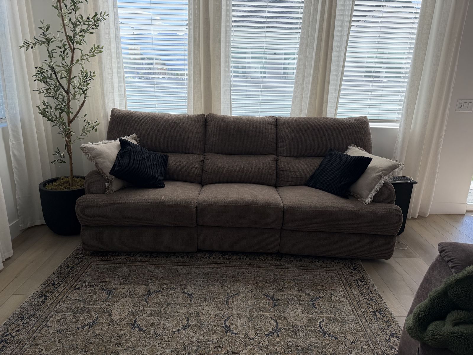 Power reclining sofa couch