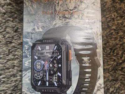 Sports Watch Full Touch Screen Smartwatch Fitness Tracker Black