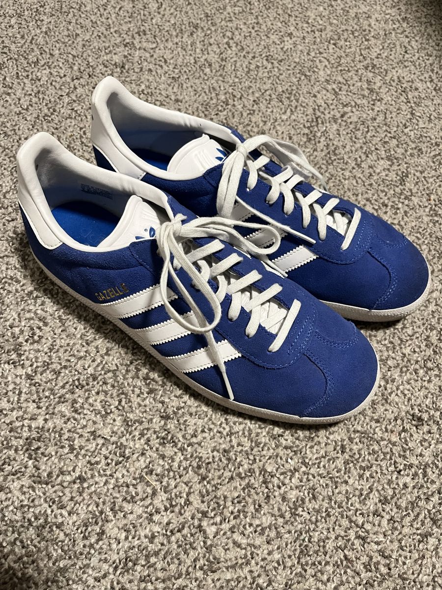 Adidas Gazelle Classic Blue Suede Men's Size 9