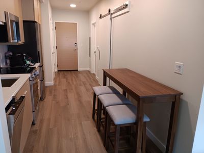 Bar Kitchen Sofa Table with 3 Stool set