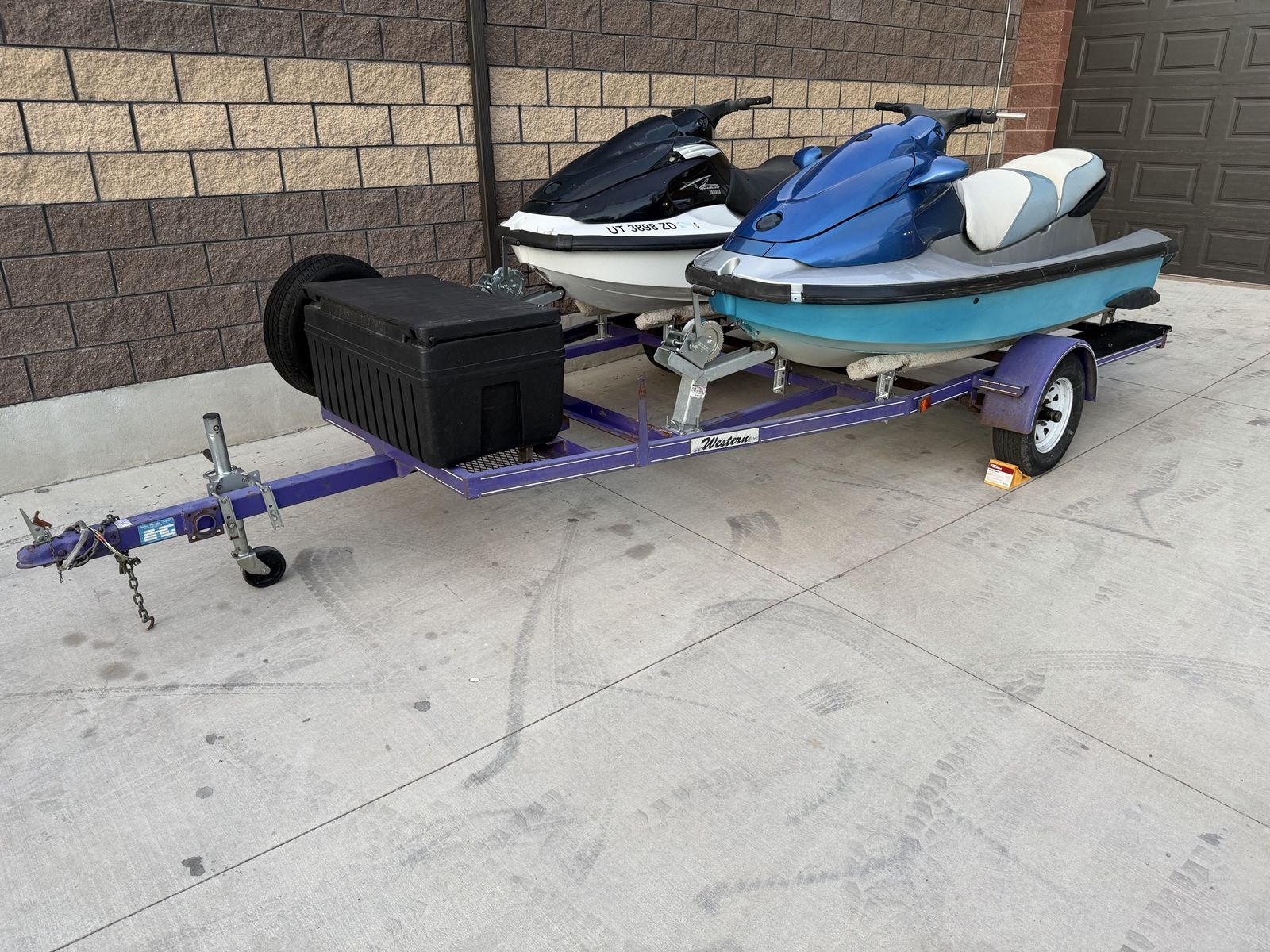 2 Yamaha WaveRunner With Trailer