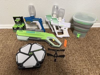 Lot of Gel Blaster guns and accessories