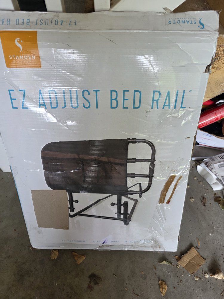 New Open Box Stander EZ Adjust Bed Rail & Safety Assist Handle (Retails $140+)