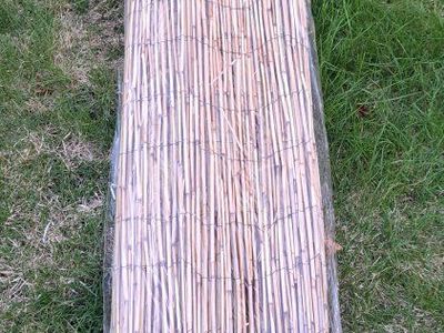Reed fencing natural finish