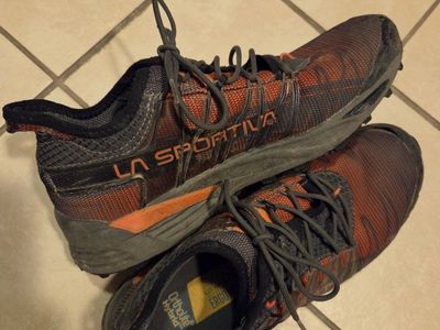 La Sportiva Mutant Trail Running Shoes Men's US 8.5 EUR 41 Orange/Black Ortholite Hybrid
