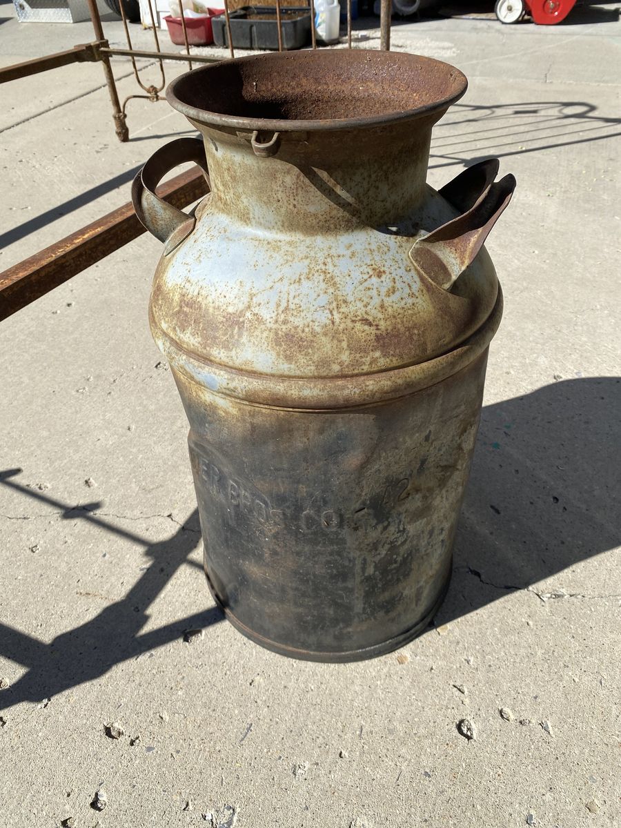 Antique Milk Jug Metal