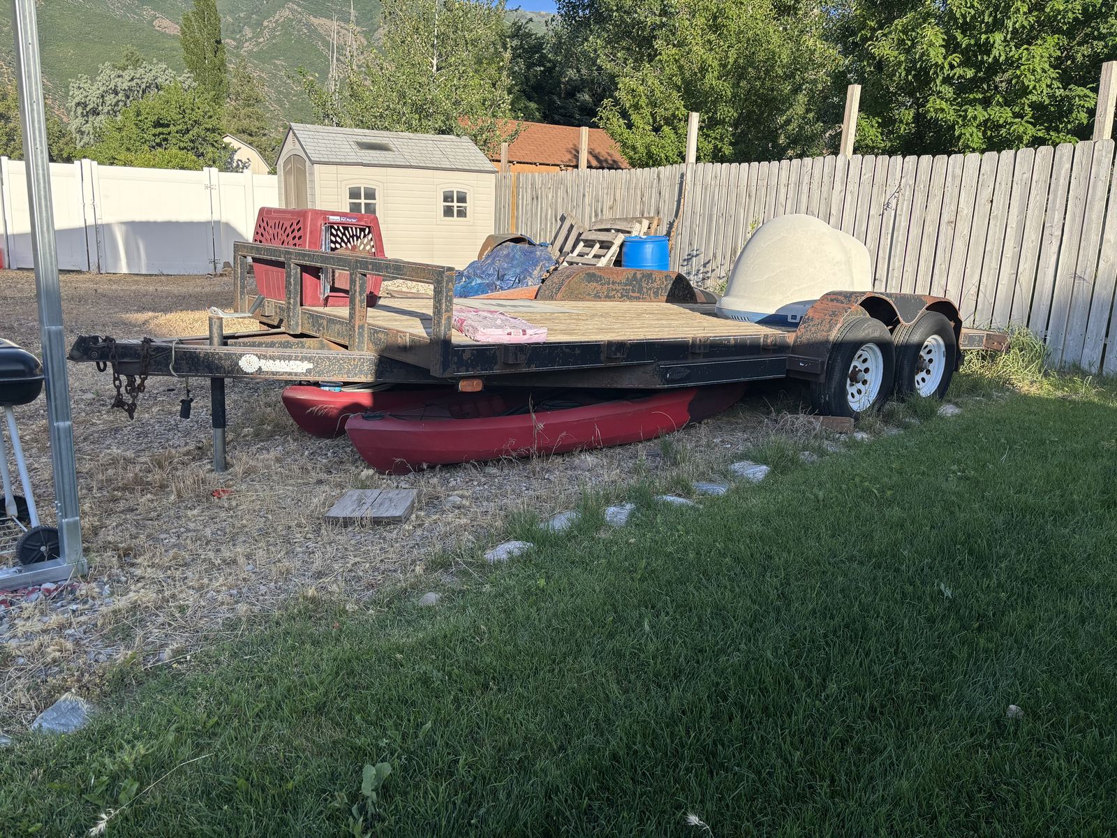 1999 flat bed trailer 18ft