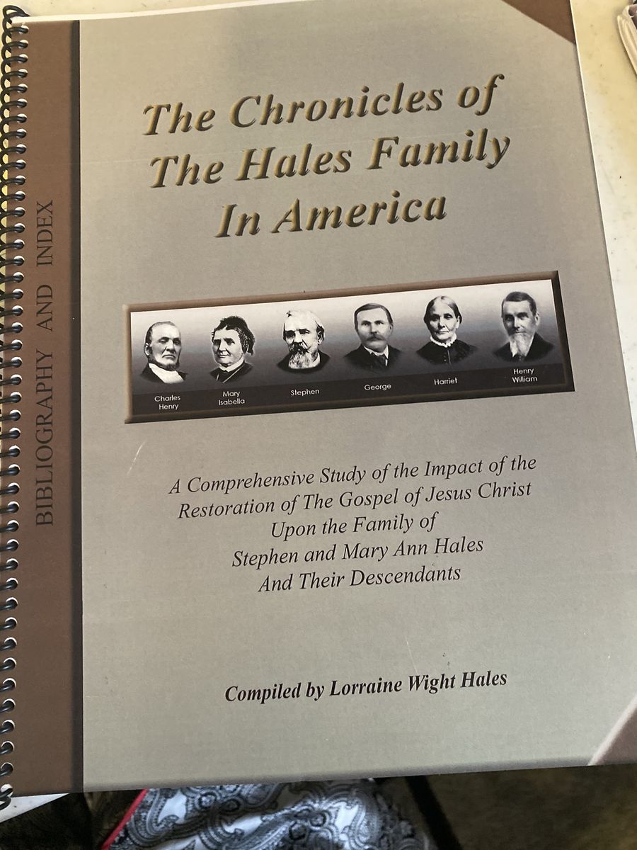 Hales Family Chronicles Volumes 1-3 and index