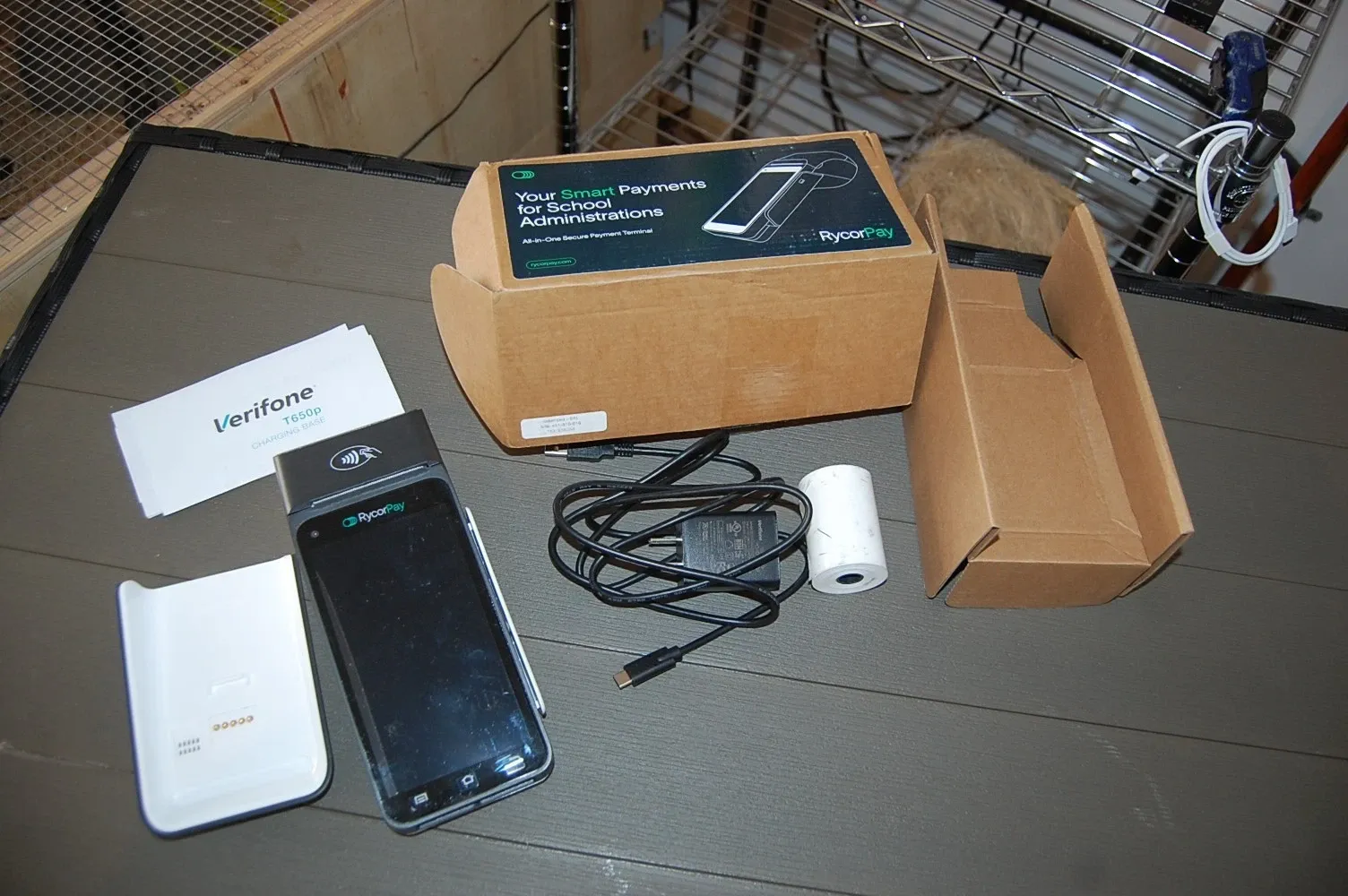 Veriphone T650p Handheld Credit Card Machine Reader