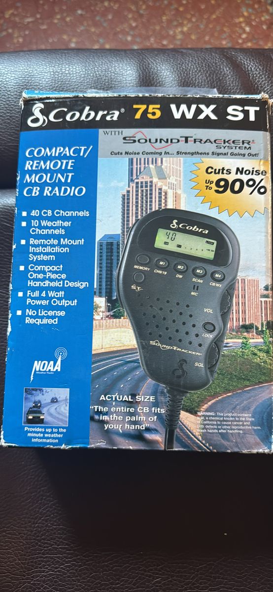 Cobra 75 WX ST Compact/Remote Mount CB Radio with SoundTracker Noise Reduction