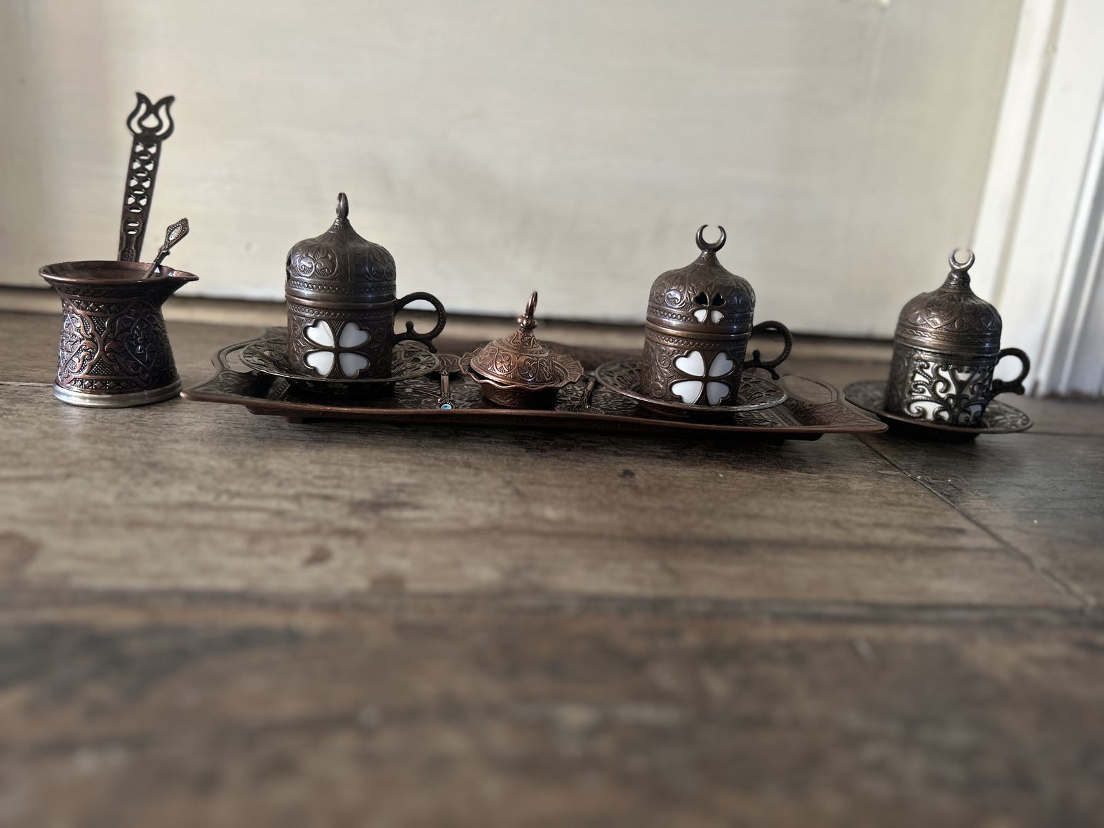 Turkish Greek Arabic Coffee Making and Serving Full Set