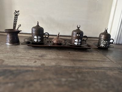 Turkish Greek Arabic Coffee Making and Serving Full Set