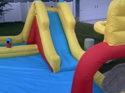 Inflatable Water Slide and Bounce House Play Center