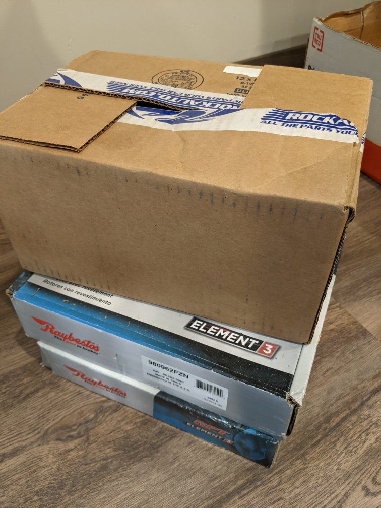 Subaru Impreza/Crosstrek Rear Brake Rotors, Pads, and E-Brake Pads