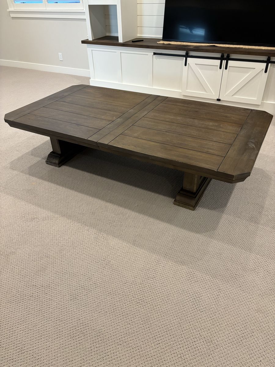 Large Solid Wood Coffee Table