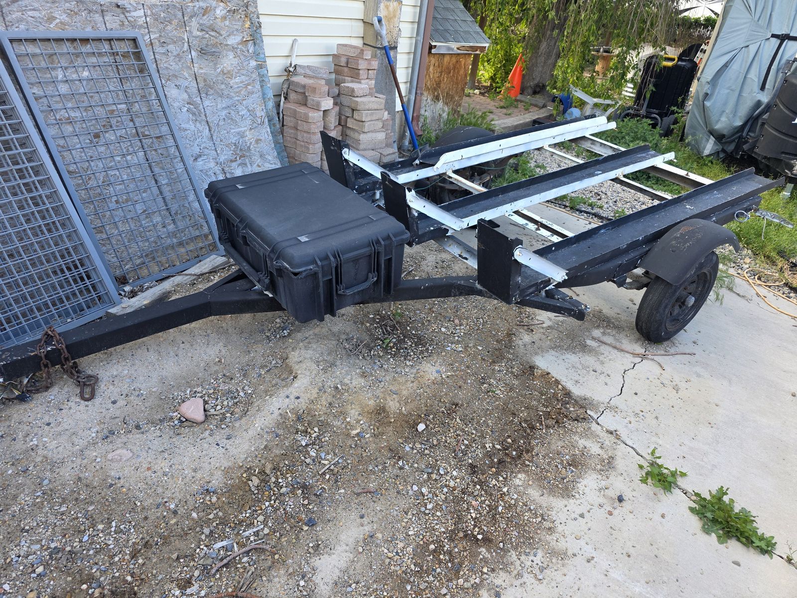 3 place motorcycle trailer