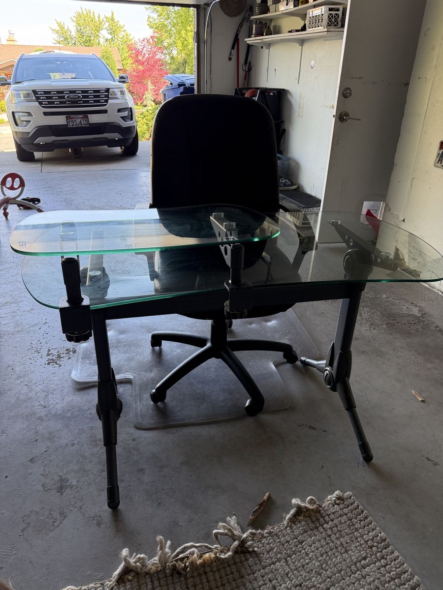 Free desk, chair and plastic carpet protector