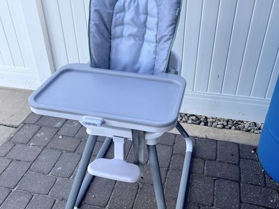 Ingenuity Trio 3-in-1 High Chair - Grey/Green - High Chair, Booster, and Toddler Seat