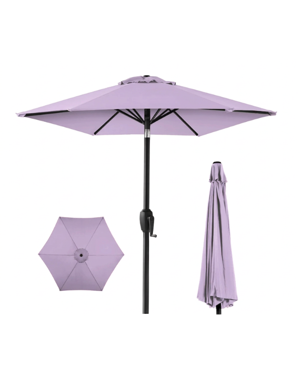 Best Choice Products 7.5ft Patio Umbrella Lavender Outdoor Market Tilt Umbrella