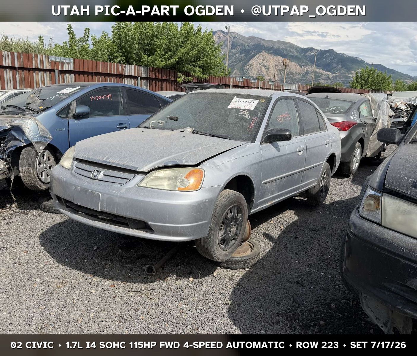 2002 Honda Civic Parts - UTPAP Ogden