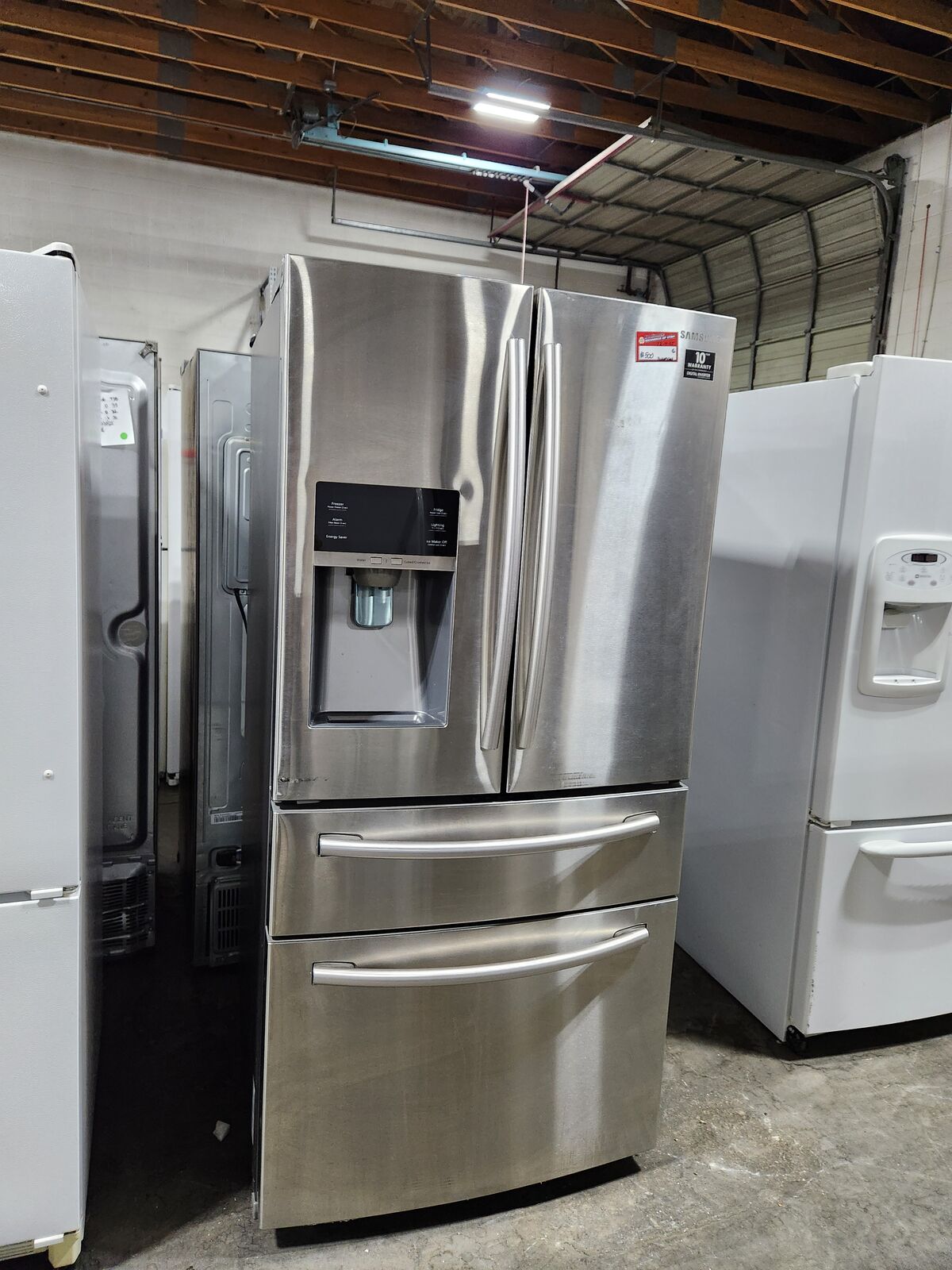 GREAT SAMSUNG STAINLESS STEEL 4 DOOR FRENCHDOOR FRIDGE! W-WARRANTY