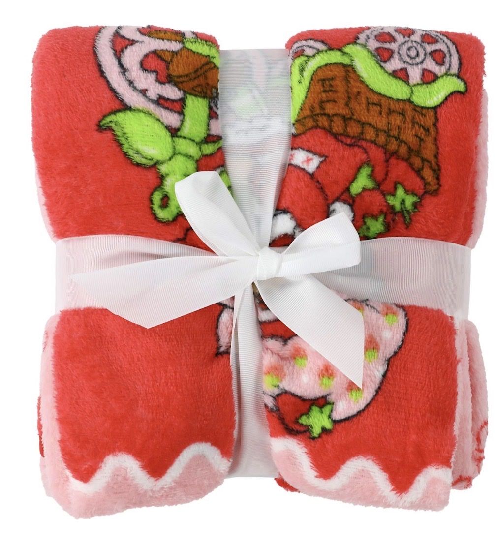 Strawberry Shortcake travel blanket 40x50 inch supersoft plush throw