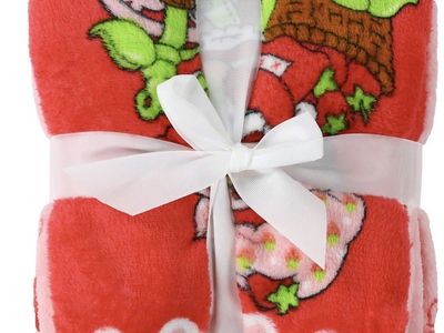 Strawberry Shortcake travel blanket 40x50 inch supersoft plush throw