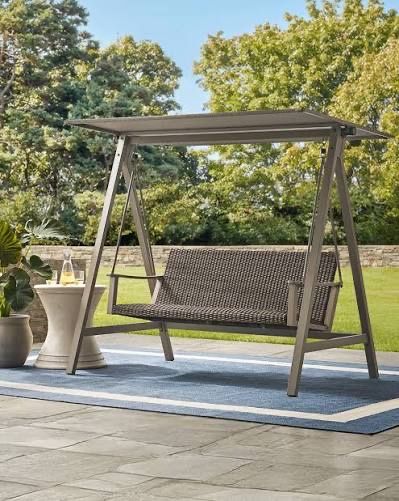 Hampton canopy porch swing