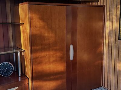 Rich Wood Retracting Door Cabinet