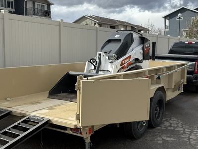 Mini Track Loader and Dump Trailer Combo for Rent - Bobcat MT120 Package
