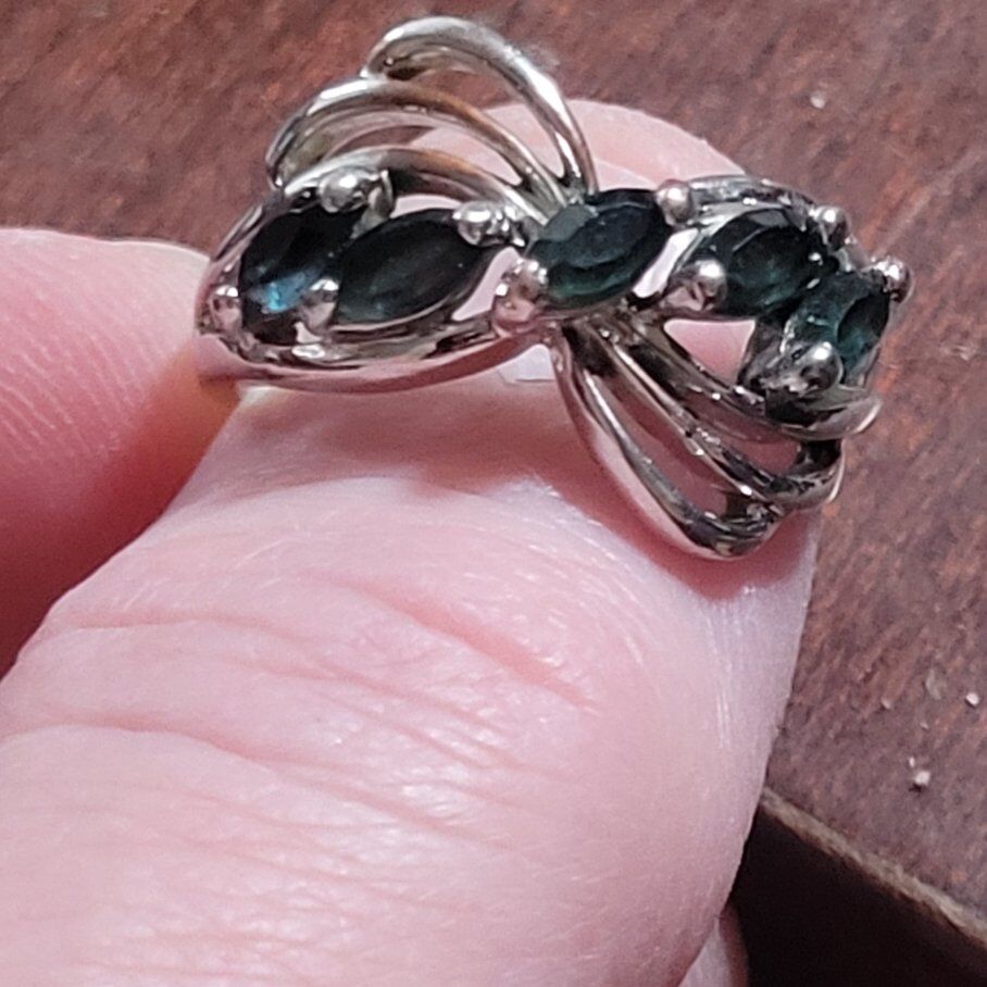 14kt White gold plate ring