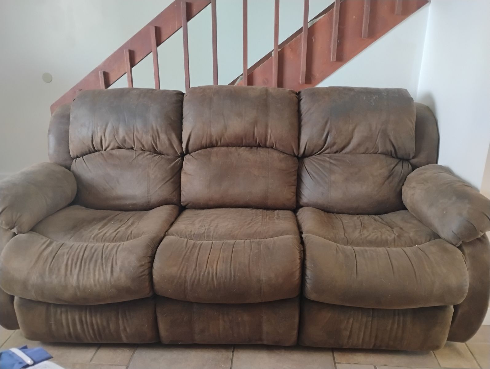 Loveseat and a Couch Recliner