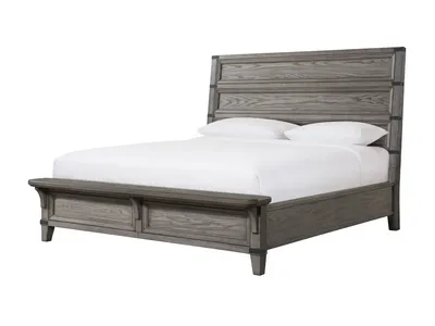 Rustic Grey Queen Sized Bed Frame and Matress