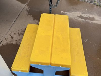 Little Tikes Castle Rock Adventure Slide & Step2 Picnic Table Yellow/Blue Kids Outdoor Play Set