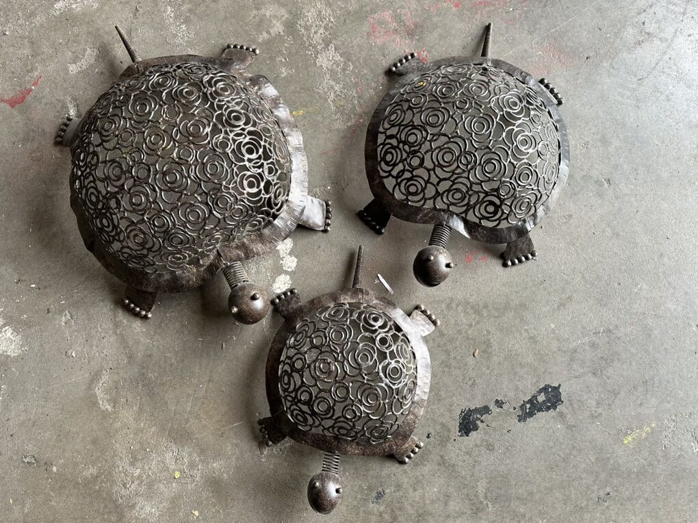 Metal Outdoor Sculptures Turtle Decorations