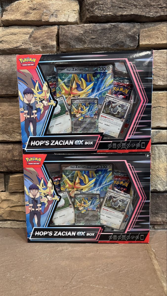 Pokémon Hop’s Zacian EX Box Pokemon cards tcg