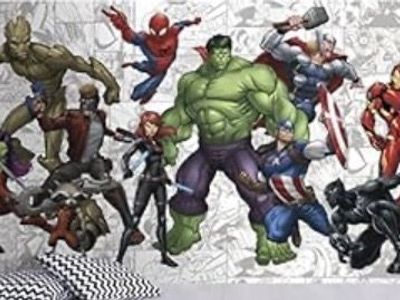 Avengers peel and stick wallpaper