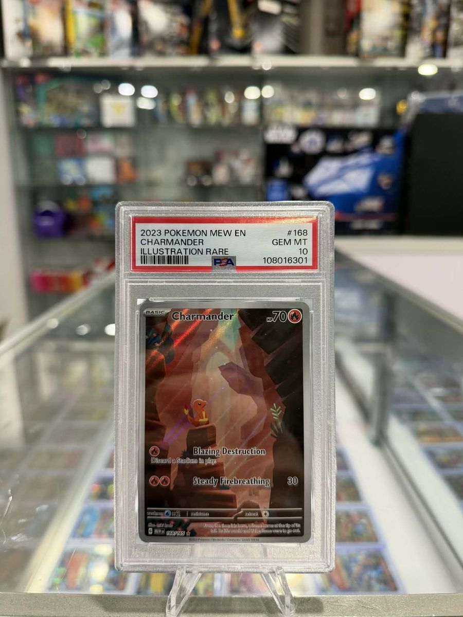Pokémon Charmander TCG #168/165 Scarlet & Violet 151 Card PSA 10