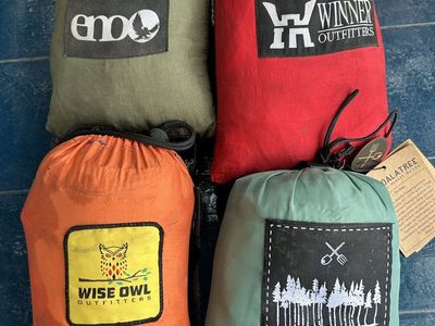 Lot of 4 Camping Hammocks - ENO, Coalatree, Wise Owl Outfitters, Winner Outfitters