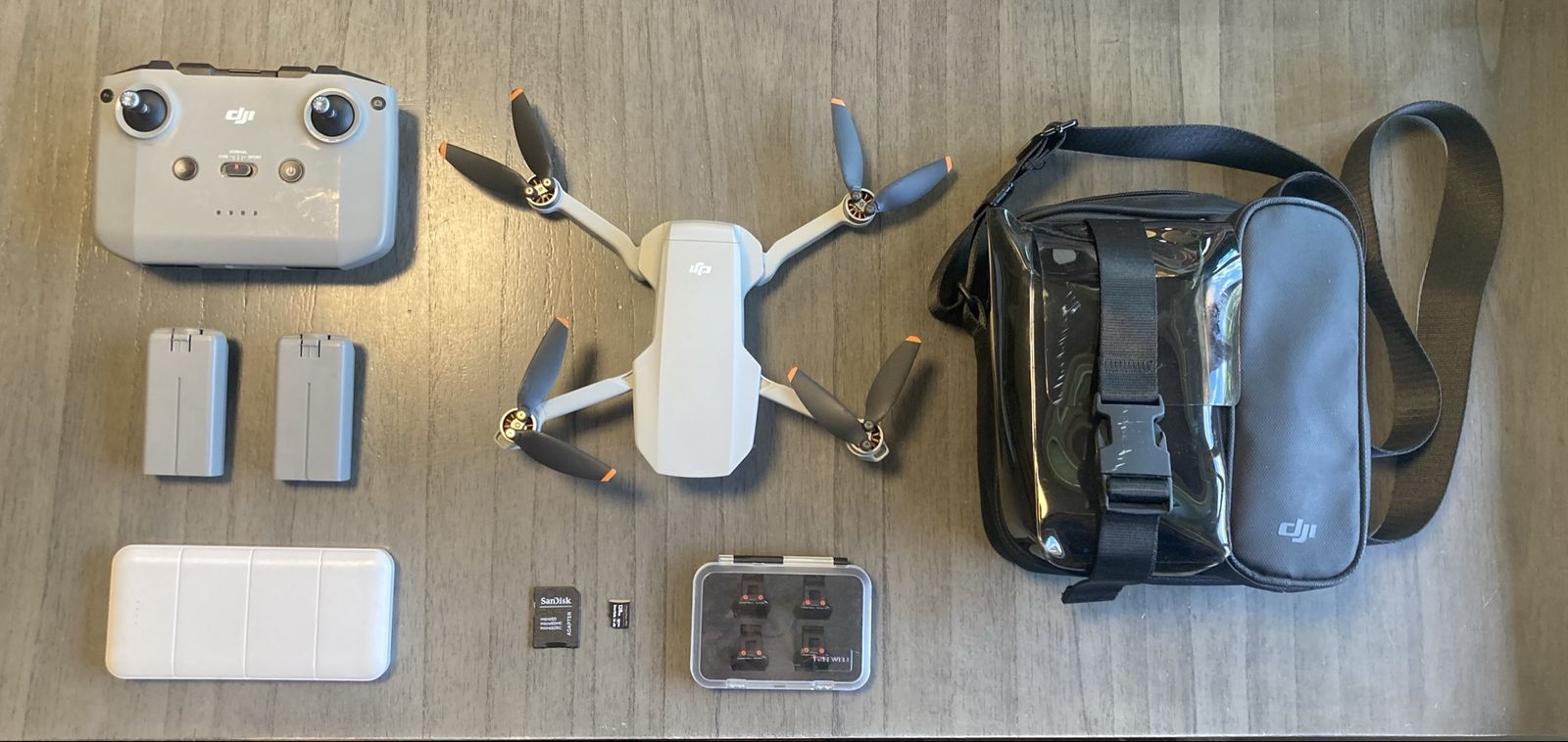DJI Mini 2 Drone Bundle – 2 Batteries, 128GB SD, Filters, Case – $360 OBO
