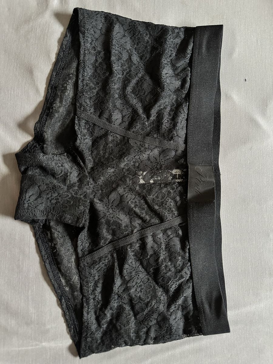 Victoria's Secret PINK Black Lace Cheekster Underwear M 170/72A - Good Used Condition