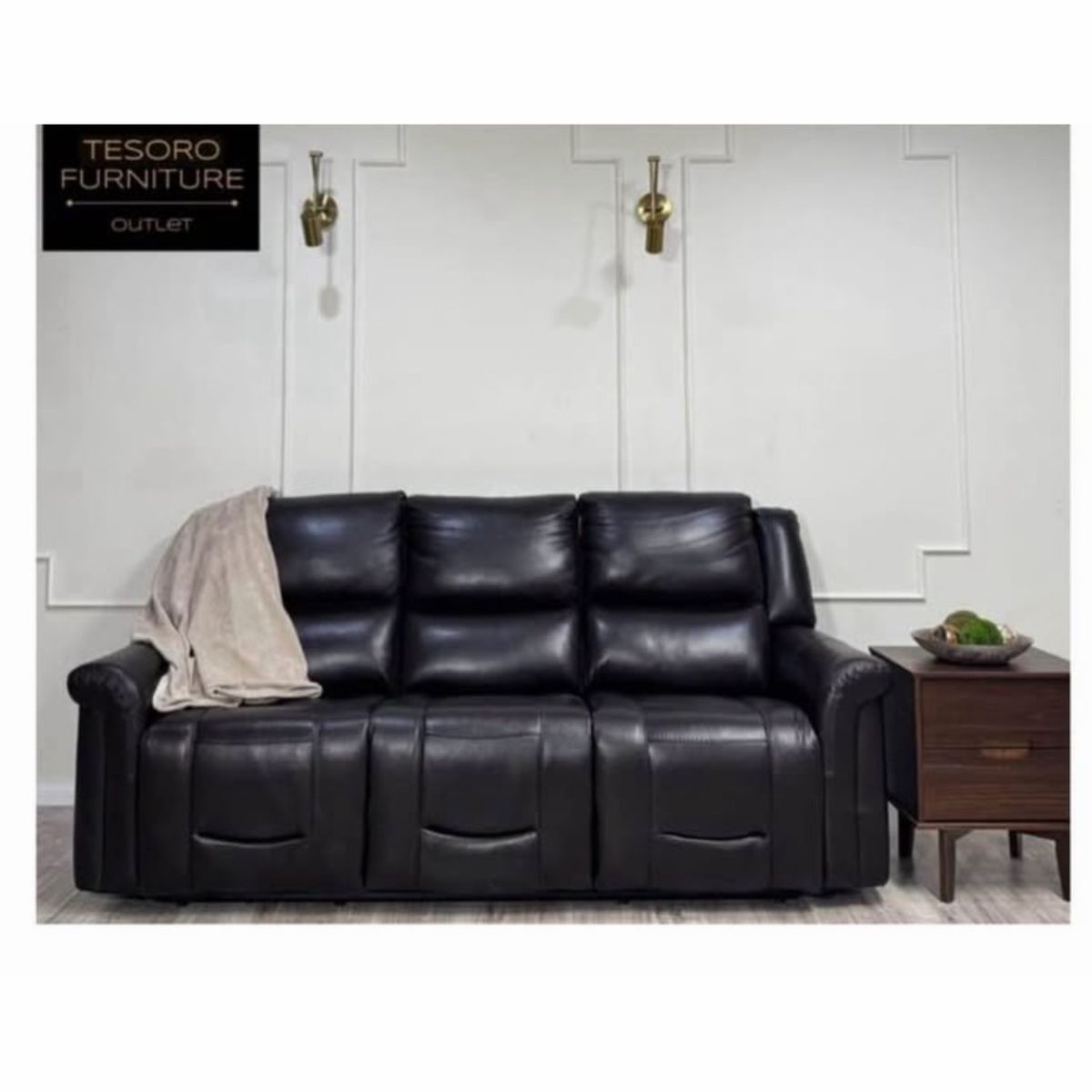 ALBA LEATHER RECLINER SOFA AMAZING DEAL