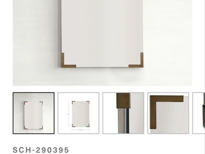 Roth mirror- antique brass